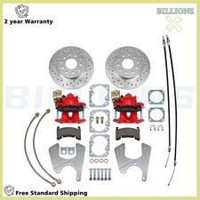 Staggered Rear Disc Brake Kit For Gm Fx Body10 12 Bolt 11 In Drilled Rotor