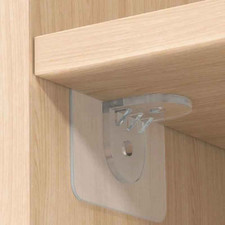 Wardrobe Divider Brackets Non Marking Cabinet Shelf Support Clips 4-10PCS