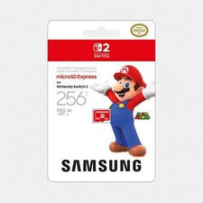 Switch 2 Accessory: Samsung microSD Express Memory Card 256GB New