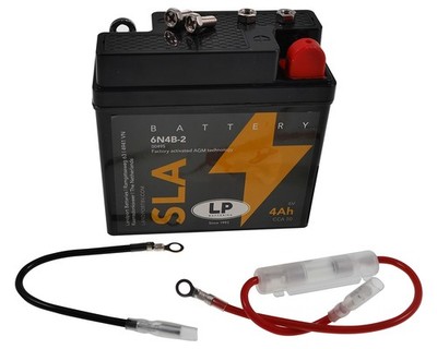 Batterie LANDPORT 6N4B-2A 6V 4Ah passt für Simson Schwalbe KR 51 51/50, Suzuki