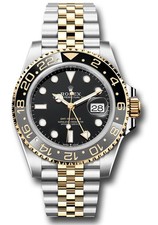 Rolex GMT-Master II Black Dial on Jubilee 126713GRNR Complete