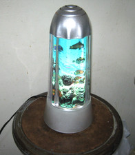 Motion Lamp Fish Aquarium Decor Lamp Light Spinning Rotating Animated 14"