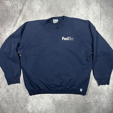 VTG Discus Athletic FedEx Sweatshirt Mens XL Navy Raglan Crewneck Gorpcore Y2K