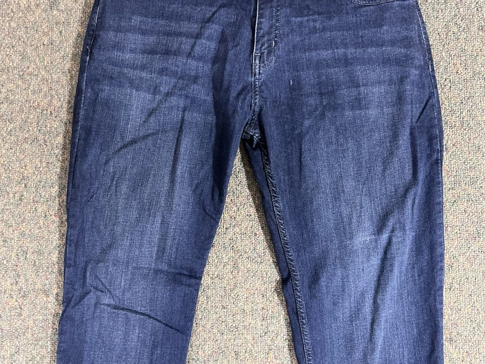 Mugsy Fultons Jeans Men's Size 35x30 Straight Leg Blue Stretch Zip Fly FLX3NFU - Image 3 of 4