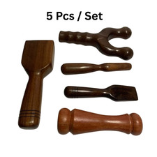 Wood Massage Body Muscle Thai Stick Relieve Ache Chronic Set 5 Pcs