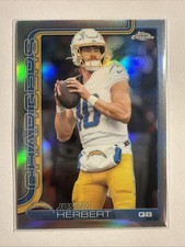 2025 Topps Chrome Justin Herbert Refractor #158 Los Angeles Chargers