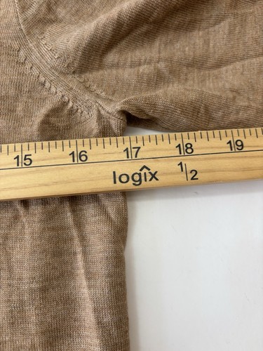 J Crew Pullover Merinowolle leicht Gr. PM Damen hellbraun " - Bild 7 von 8