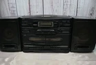 JVC PC-X110 Boombox Portable CD FM AM Dual Cassette VTG 1994 Great Sound! READ