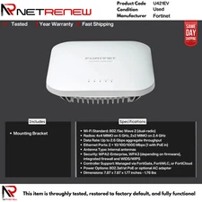 Fortinet U421EV FortiAP Wireless Access Point – Dual-Radio 802.11ac ITEM ONLY