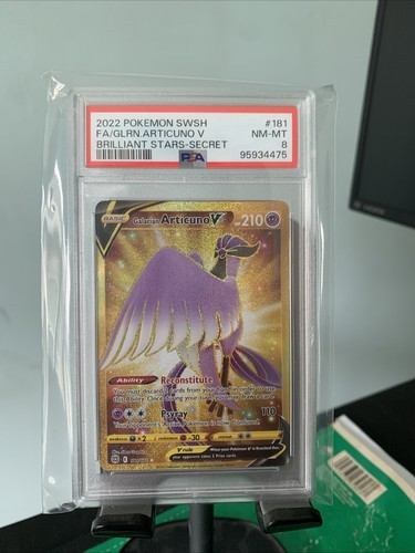 Galarian Articuno V graded PSA 8 for sale on eBay