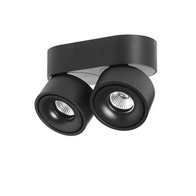 LOOM DESIGN LED-Deckenspot Strahler Aim Deckenleuchte zweiflammig schwarz