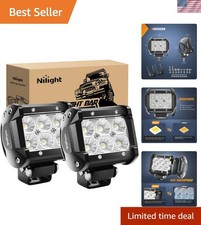 Bright 1260lm Off-road Led Pod Lights - 2pack Excellent For Night Fog