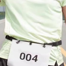 Race Number Bib Belt Athletes Fitness Sport Accessories Running Bib Holder