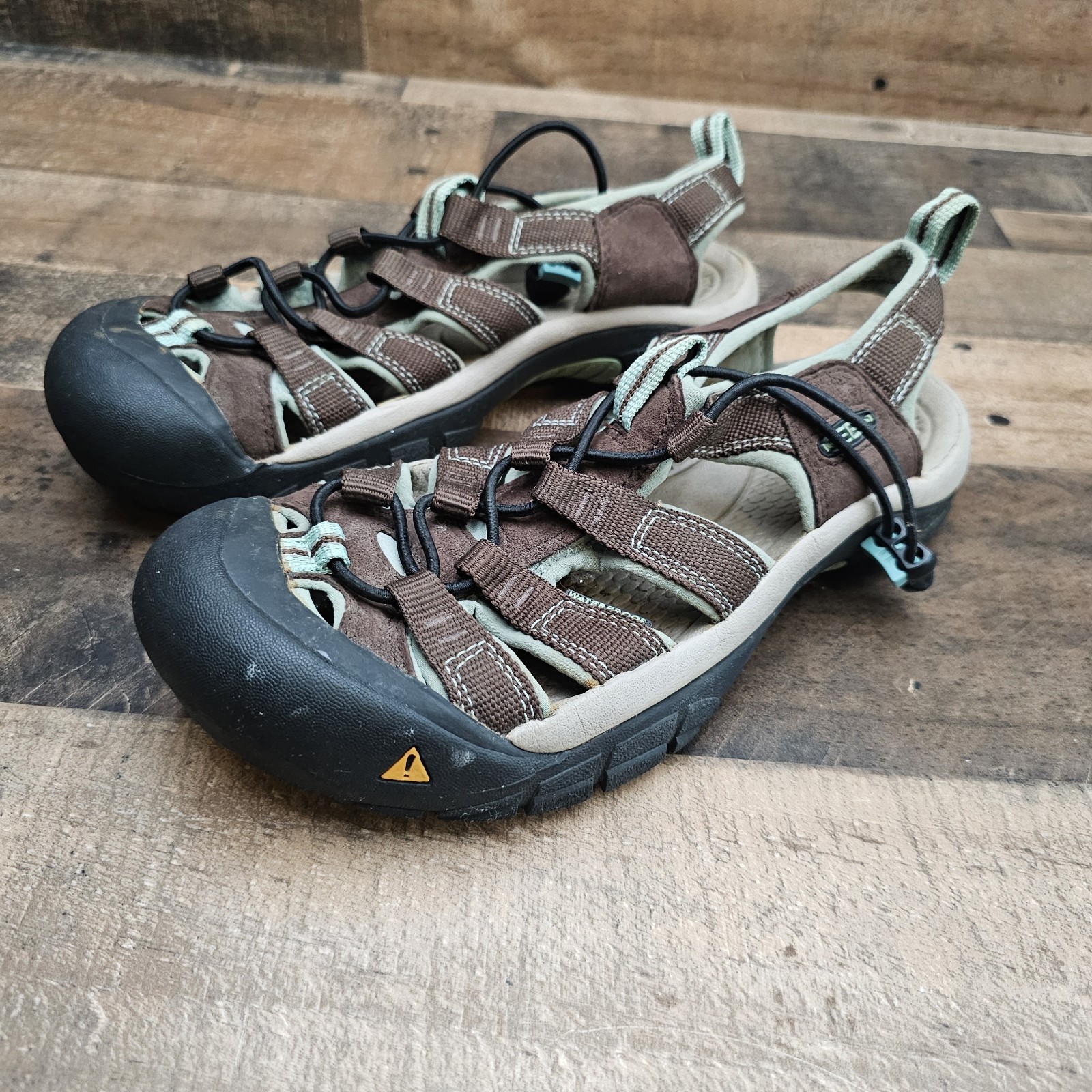 Keen scarpe sportive sandali donna misura 7 5M pelle marrone barca estate escursionismo