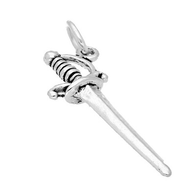 TheCharmWorks Sterling-Silber Dolch CharmAnhänger | Sterling Silver Dagger Charm