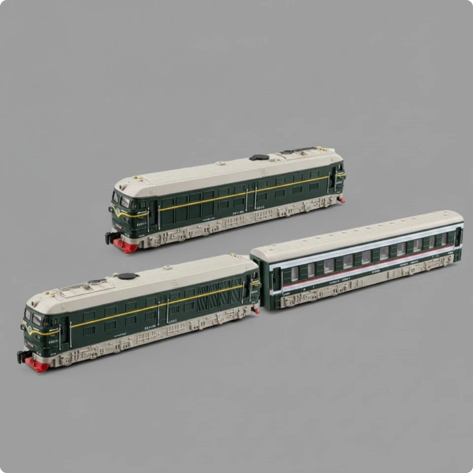 3 Pieces Treno in Lega Doppia Direzione Set Treno Elettrico - Photo 1/1