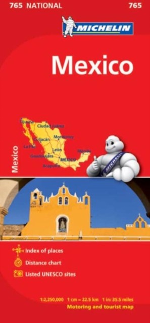 Mexico - Michelin National Map 765 by Michelin (Sheet map, folded)