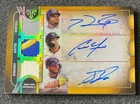 2024 Topps Triple Threads Fielder Yelich Chourio Autograph Auto Relic Trio 3/9