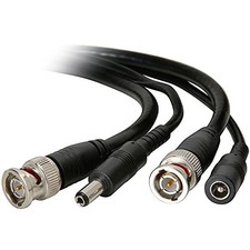 BNC Video Power Cable CCTV Security Camera DVR Wire Cord 15ft Extension