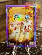 2024 Phoenix Treasured Tandems PURPLE SP Eli Manning Plaxico Burress NY GIANTS