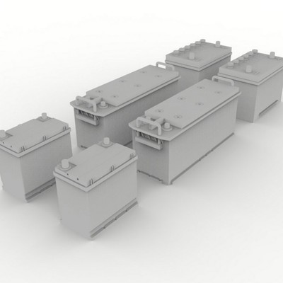 HD Models 1/35 Miscellaneous Battery (6pcs)