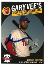 Gary Vaynerchuk Vee Signed 2019 Topps Entrepreneurs Autographed w/ Bryce Harper