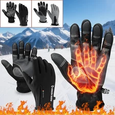 -10℃ Waterproof Winter Warm Ski Gloves Thermal Touch Screen Motorcycle Snow Men