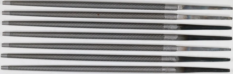 7 x Nicholson 6" Round 2ND Cut Hand File - Vintage Made In USA - 7 Files - Image 2 of 4