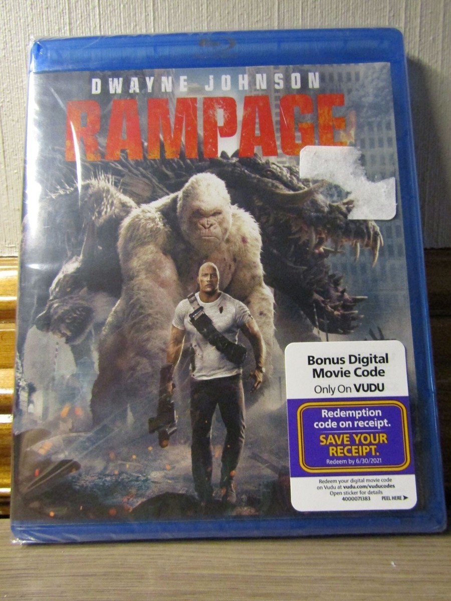 Rampage (Blu-ray, 2018) With Dwayne Johnson, Director - Brad