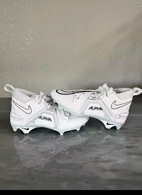 Nike Alpha Menace Pro 3 White/Black Football Cleats CT6649
