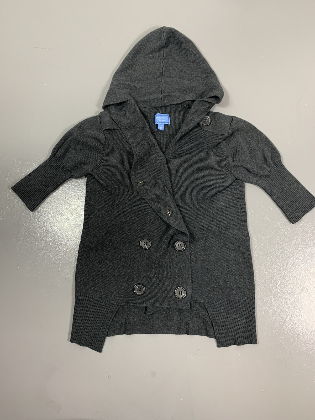 Simply Vera Wang Button Front Adjustable Hooded H… - image 4