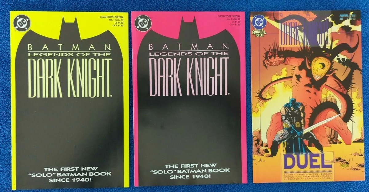 BATMAN LEGENDS OF THE DARK KNIGHT SET, #1 (2), ANNUAL #1. DC 1989