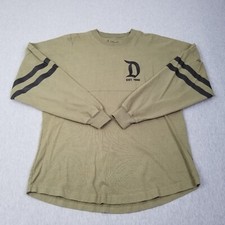 Disneyland Resort Shirt Mens Small Long Sleeve Olive Green Authentic Made In USA