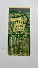 Vintage Matchbook Cover - THREE THIEVES Restaurant Steak Colorado Springs CO