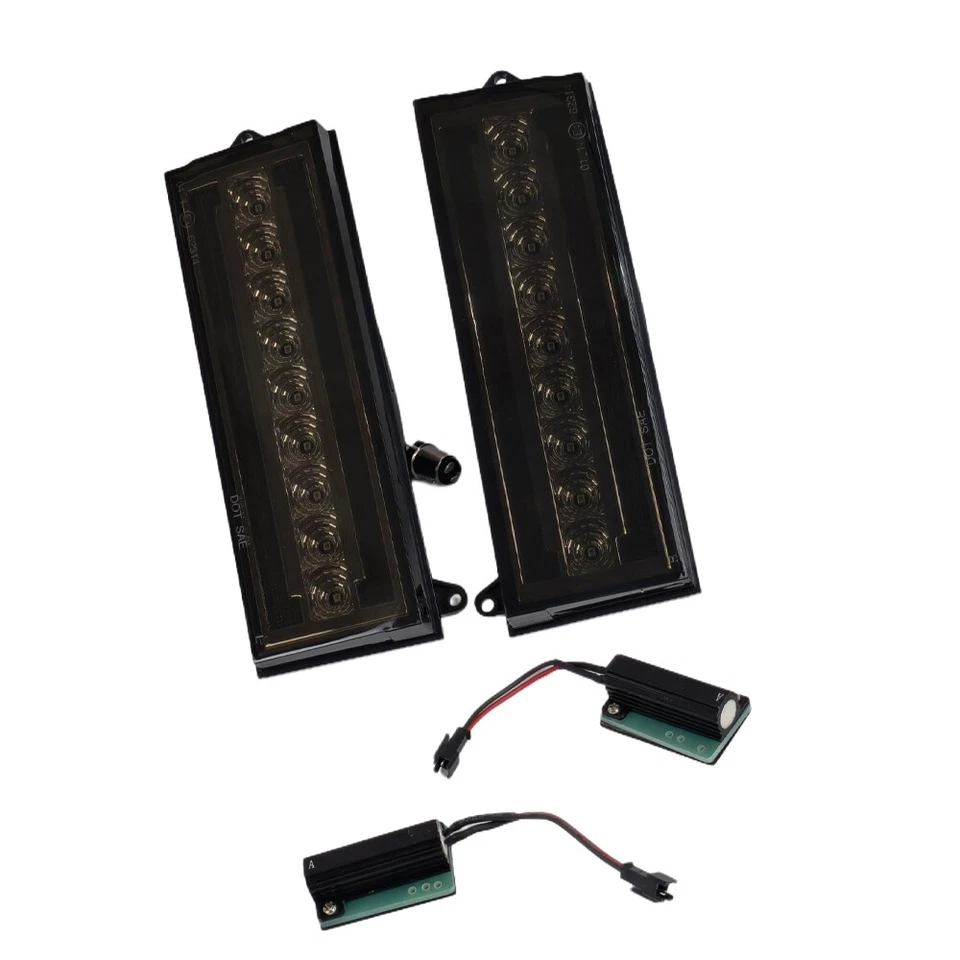 Luz de estacionamiento humo LED DRL señal de giro de esquina delantera para Jeep Cherokee XJ 84-96 Foto 3 de 4