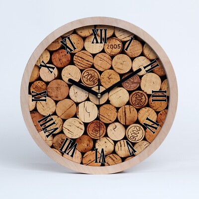 Reloj de Pared Decorativo de Marco Madera Ecológica fi 20 cm
