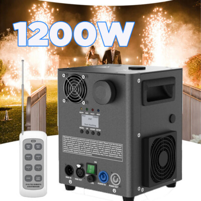 Large Cold Spark Machine 1200W DMX Stage Firework Machine 6.6-9.8ft Wedding