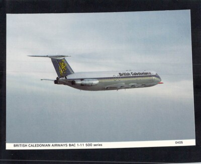 I2103ski Transport Aircraft British Caledonia BAC 1-11 500 postcard