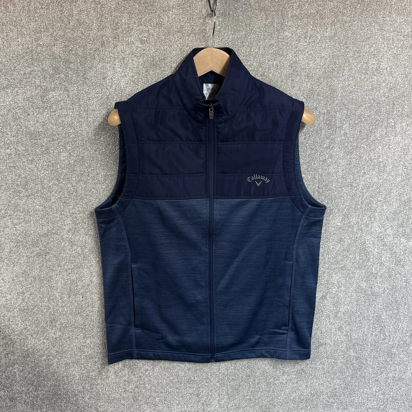 Callaway Gilet Mens Medium Golf Vest Navy Blue Body Warmer