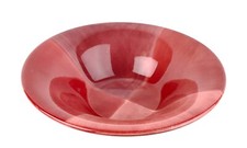 Tabletops Unlimited Quadrettini Red Coupe Soup Salad Serving Bowl 9.25 x 2.75"