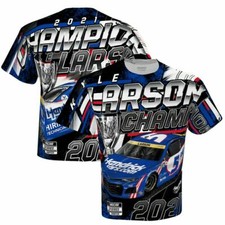 Kyle Larson 5 HendricksCars.com 2021 CHAMPION Sublimated Dry Fit Adult T-shirt
