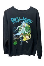 Rick And Morty Adult Swim Pullover Sweatshirt Jr XL