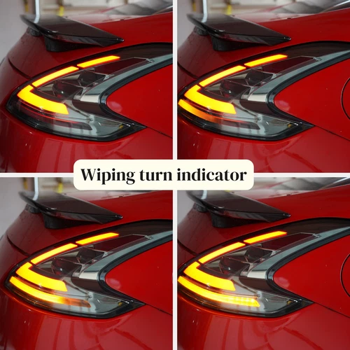 Pair Smoked LED DRL Turn Signal Tail lights For 2009-21 Nissan 370Z Fairlady Z34 - Imagen 4 de 14