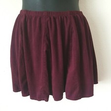 Brandy Melville Maroon Tennis School Girl Skirt One Size Fit And Flare Skater