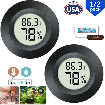 2× Digital LCD Thermometer Hygrometer Humidity Temperature Mini Meter Tester USA
