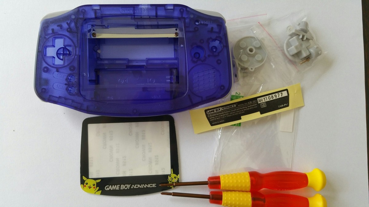 Coque Nintendo Game Boy Advance Pokémon - Transparente Bleu Dur - NEUVE Sous Vide