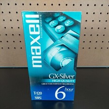 Maxell 214016 120 Minute Gx Silver Video Tape