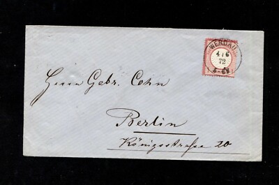 Dt. Rich 1872, 1 Gram, Very Clear Center ''Werdau'' (#7601)