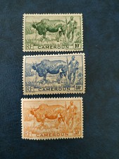 Cameroun - 1946 Local Motives - 10 + 30 + 40C - neuf