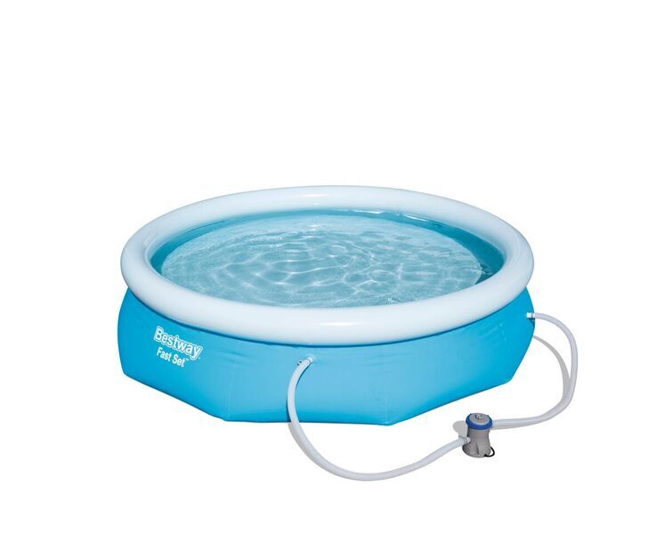 Piscina Autoportante da Giardino Fast Set con Pompa 305 x 76 cm Bestway